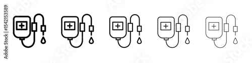 IV drip icon Symbol concept for web design.simple line vector icon. logo illustration.