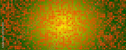 Disco ball pattern - vivid lime green square mosaic background, small tiles for circular party light reflections. Bright abstract graphic design for nightclub posters. vector dynamic illustrator