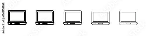 Laptop icon Symbol concept for web design.simple line vector icon. logo illustration.