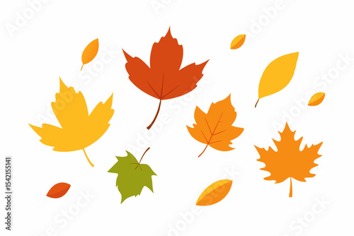 Vibrant autumn maple and oak leaves form a seamless vector pattern, perfect for a nature-inspired fall season background illustration