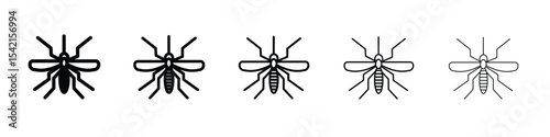 Mosquito icon Symbol concept for web design.simple line vector icon. logo illustration.