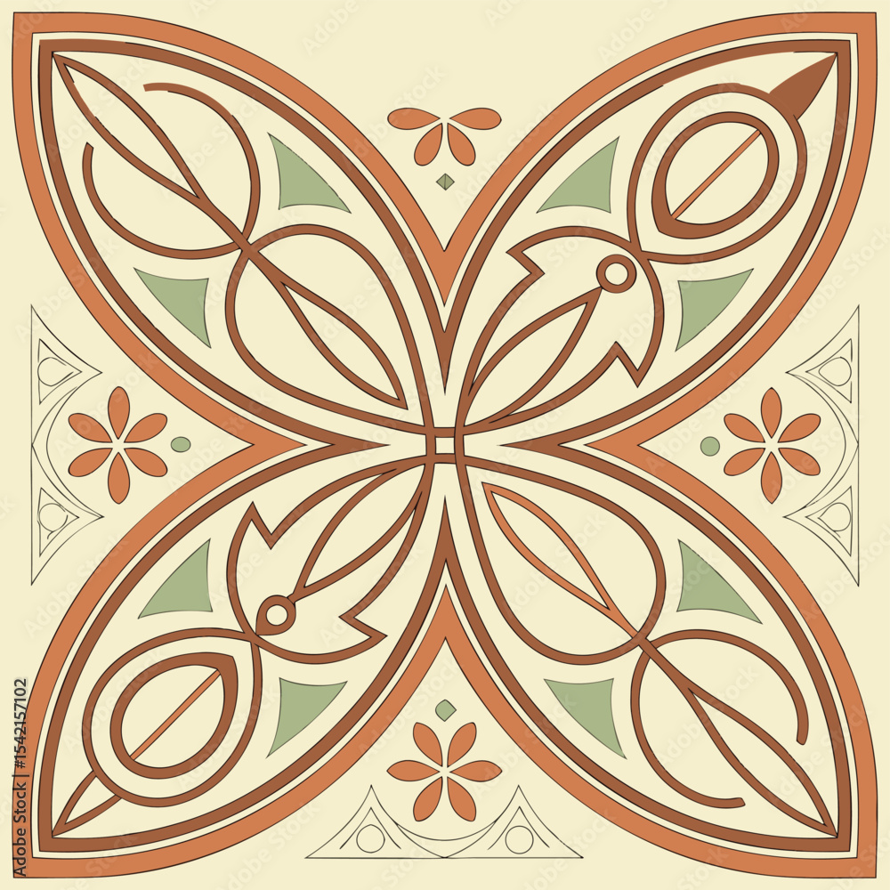 Fototapeta premium seamless floral pattern