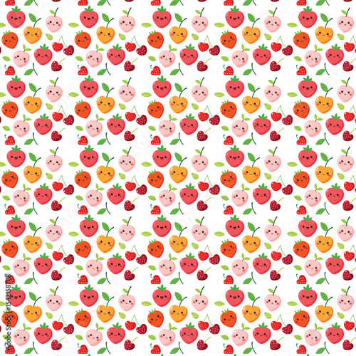 seamless pattern with apples and oranges food element design 