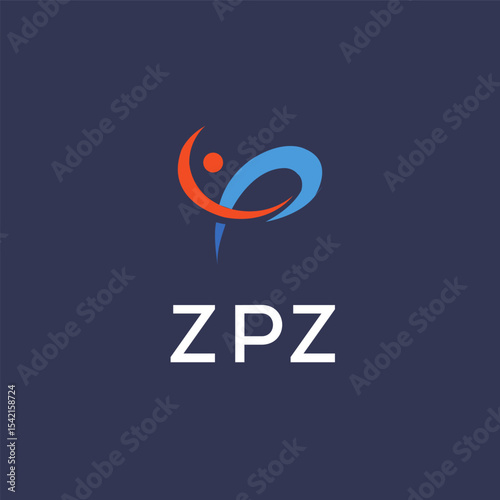 ZPZ Letter Initial Logo Design Template Vector Illustration