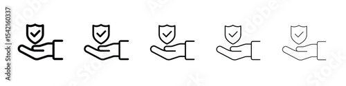 Policyholder icon Symbol concept for web design.simple line vector icon. logo illustration.
