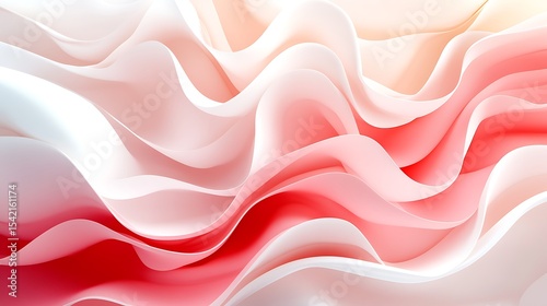 Abstract pink and white waves background for creative design and modern art projects