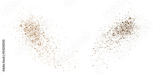 Wallpaper Mural Splatter abstract flying cocoa powder dust particles grunge texture editable splash isolated background Torontodigital.ca