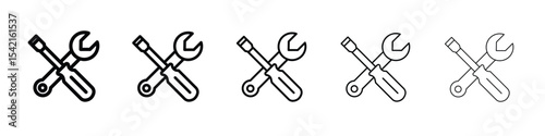 Repair icon Symbol concept for web design.simple line vector icon. logo illustration.
