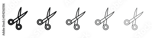Scissors icon Symbol concept for web design.simple line vector icon. logo illustration.