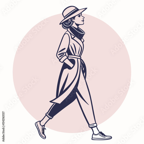 vector illustration of a golf player