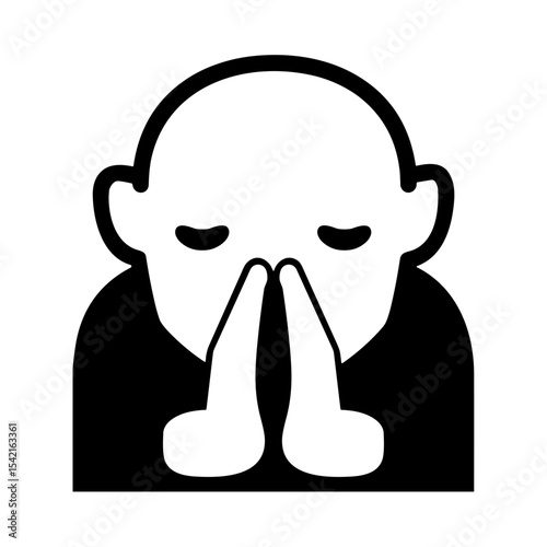 Person with Folded Hands