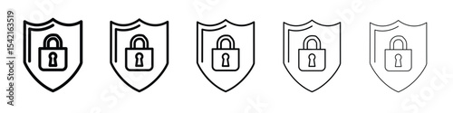 Security lock icon Symbol concept for web design.simple line vector icon. logo illustration.