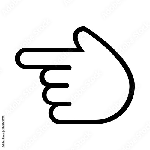 White Left Pointing Backhand Index