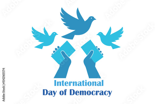 Open Hands Releasing Doves with Voting Slips Vector – Peaceful Power Transition and Hope Illustration