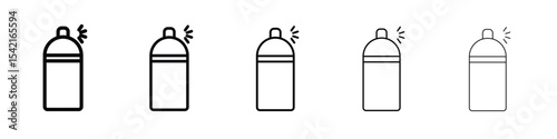 Spray can icon Symbol concept for web design.simple line vector icon. logo illustration.