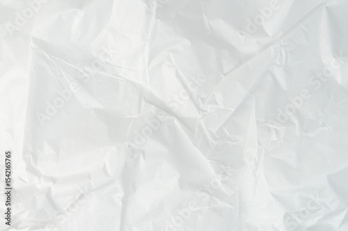 Crumpled white paper background