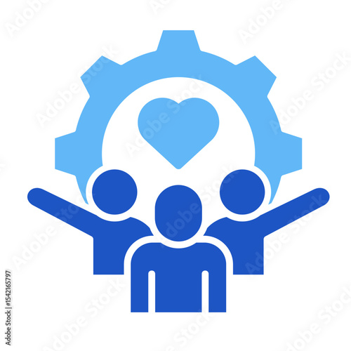 Organizational Harmony  Icon Element For Design	
