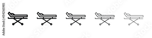 Stretcher icon Symbol concept for web design.simple line vector icon. logo illustration.