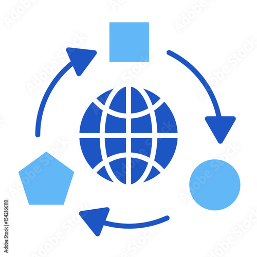 Adaptive Network  Icon Element For Design	