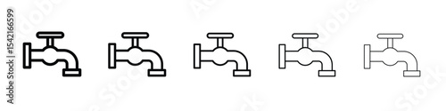 Tap icon Symbol concept for web design.simple line vector icon. logo illustration.
