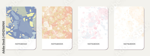 Notebook cover design. Terrazzo abstract