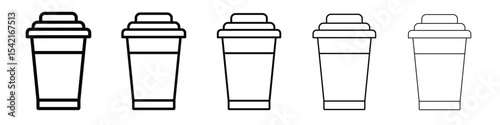 Togo Cup icon Symbol concept for web design.simple line vector icon. logo illustration.