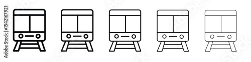 Train icon Symbol concept for web design.simple line vector icon. logo illustration.