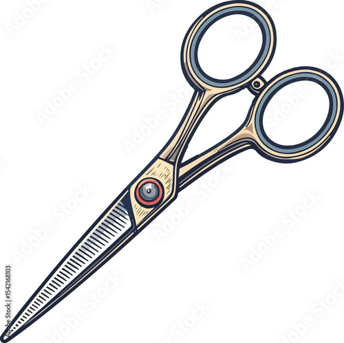 scissors and comb