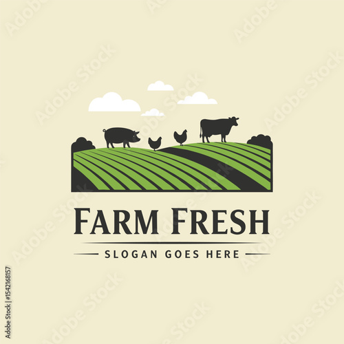 cattle, cow, angus, beef, dairy farm logo inspiration. livestock or farm design template. vector illustration vintage retro,emblem,sign,symbol