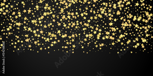 Magic stars vector overlay.  Gold stars scattered