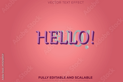 Hello 3D Text Effect