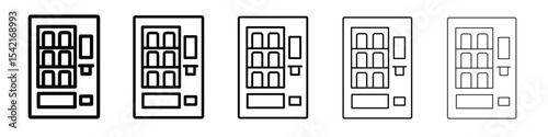Vending machine icon Symbol concept for web design.simple line vector icon. logo illustration.