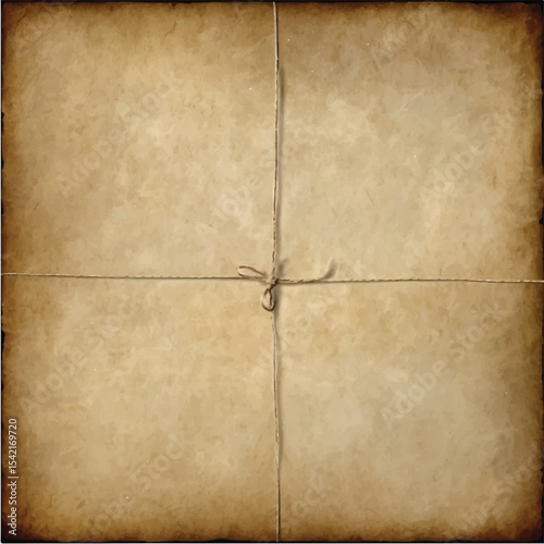 A grungy, vintage brown paper texture on an old wooden background, perfect for an antique parchment design or aged sheet