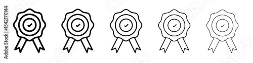 Warranty icon Symbol concept for web design.simple line vector icon. logo illustration.