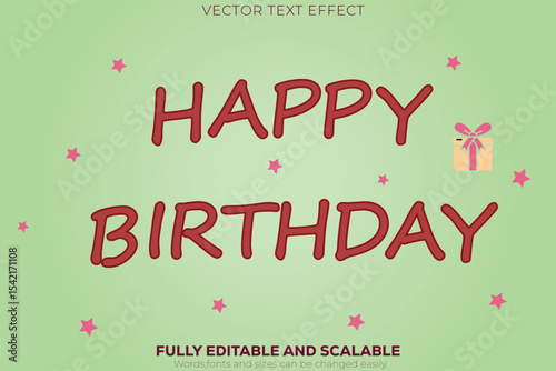 Happy Birthday Text Effect