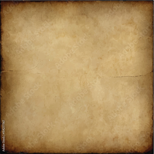A richly aged brown paper texture with a vintage grunge effect, reminiscent of ancient parchment or a stained, worn retro page. Art & Illustration