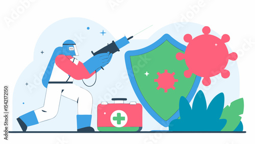 Battle Against COVID-19: Creative Illustrations for Awareness