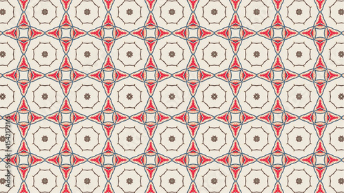 Abstract and geometric Seamless Pattern design suitable for fabric or wrapping paper.