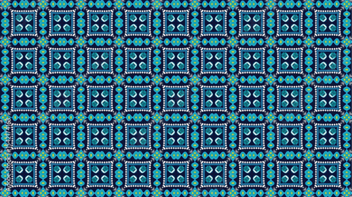 Abstract and geometric Seamless Pattern design suitable for fabric or wrapping paper.
