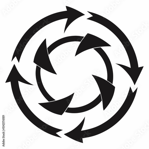 black and white arrows