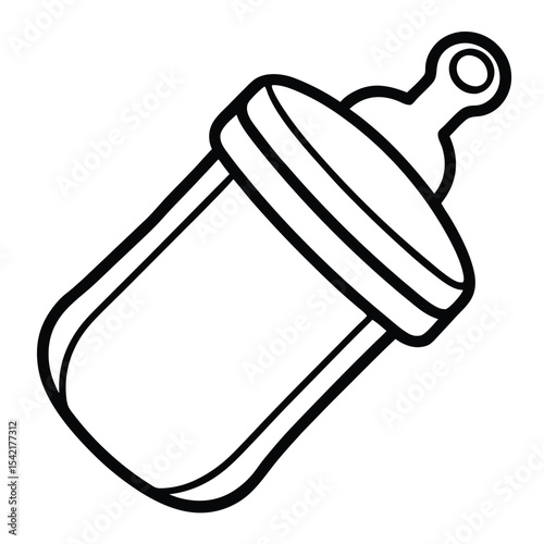 Outline Icon of a Baby Bottle