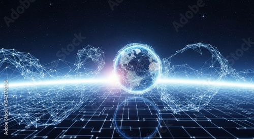 Global Network Connection Communication Internet Digital Technologies