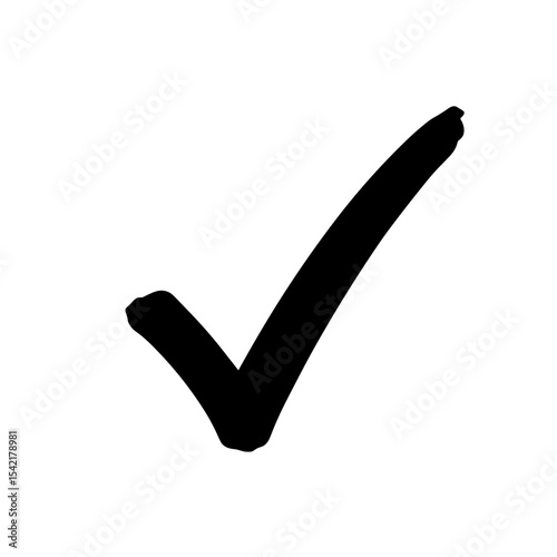 Black check mark symbol   