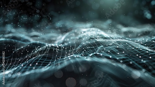 Abstract digital network illustration