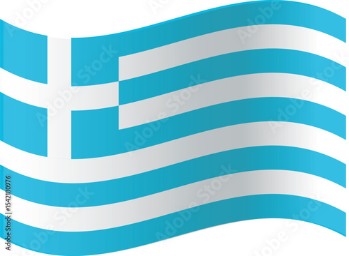 greece flag vector isloated on a white background