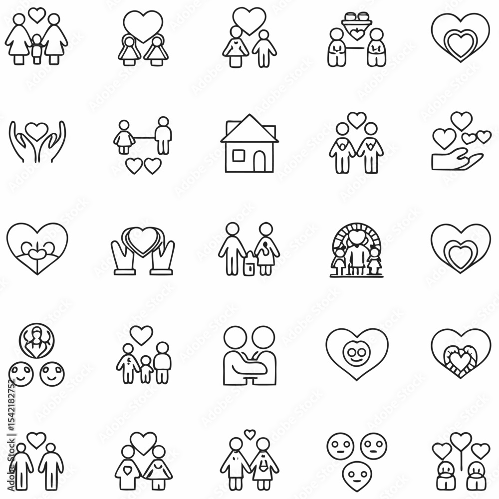 Fototapeta premium set of vector icons for web design