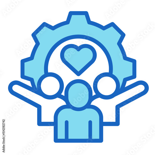 Organizational Harmony  Icon Element For Design	