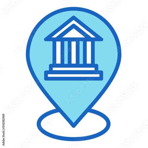 Governance Map  Icon Element For Design	