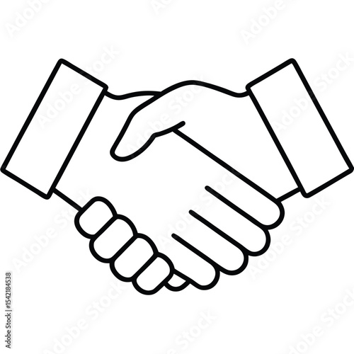 Simple Icon of a Handshake Deal