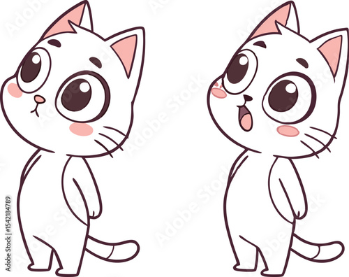 Cat Clipart Set for Cute Pet Designs. Adorable Cat Clipart Collection for Print. Cartoon Cat Clipart Set for Kids and Crafts. Creative Cat Clipart Bundle for Designers. Fun Cat Clipart Set for Animal